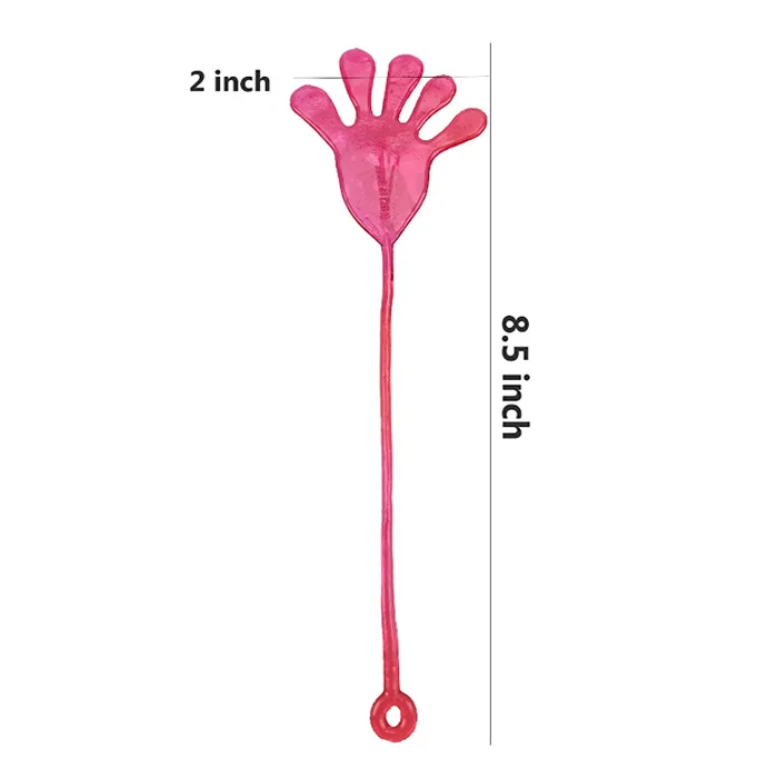 Assorted Color Glitter TPR Mini Jelly Stretchy Fingers Sticky Hands Fidget Sensory Toy for Party Favor