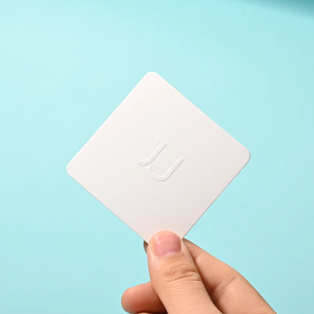 Square Shaped Emboss Perfume Blotter Strips Supplier Custom Perfume Blotter Paper Fragrance Strips