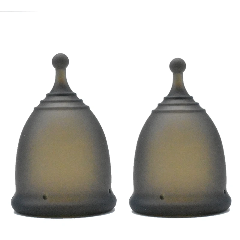 Wholesale menstrual cup 100% Medical Silicone And Black Reusable for Women Custom Menstrual Cup