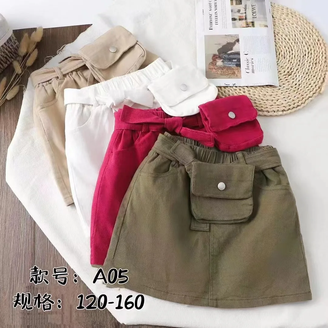 Wholesale Price Kids Clothing Cotton kids skirts High Quality Above Knee Girls Skirts