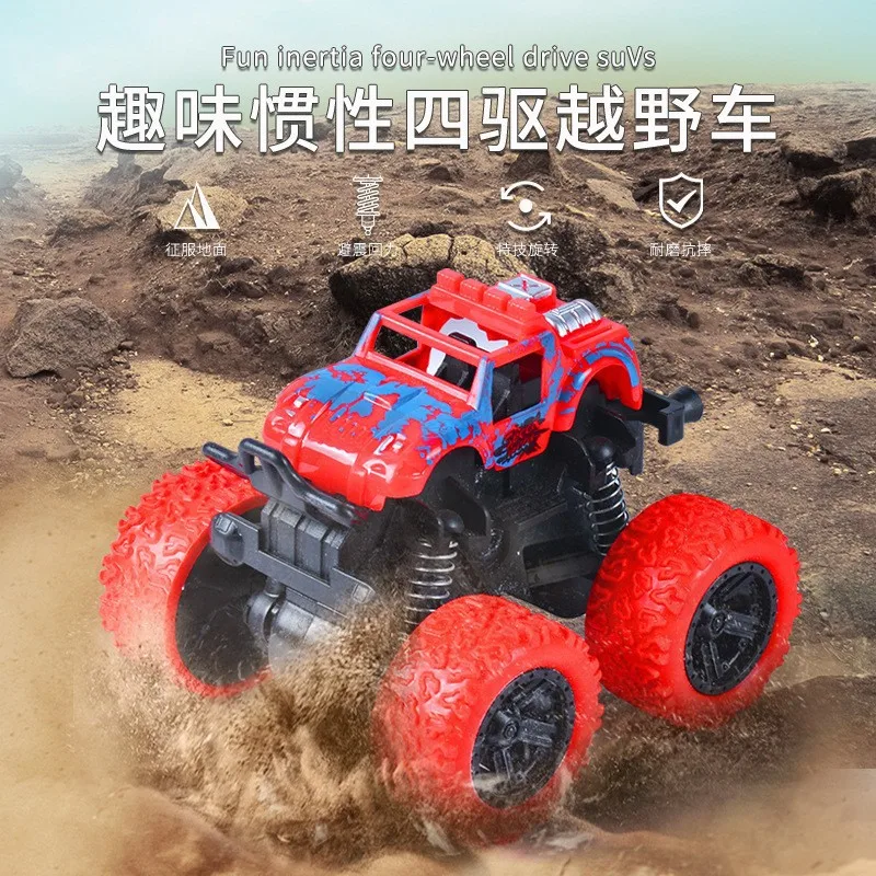 Customizable New toys kids cars Inertial Off-Road Vehicle Plastic Big Wheel Toy mini car kids toy vehicles