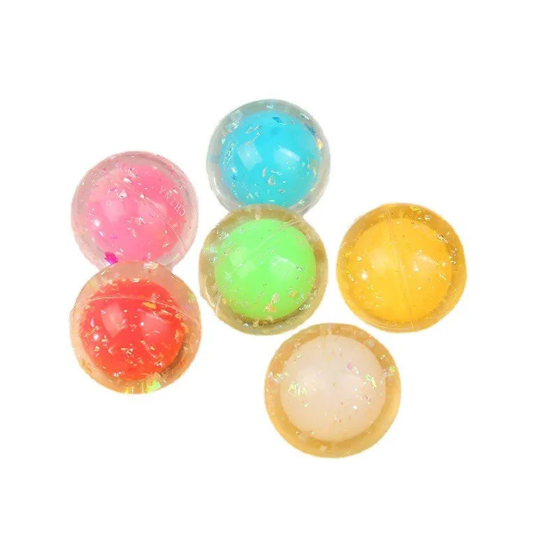 Wholesale Custom Light Up Bouncy Balls Toy Vending Machine High Bouncy Elastic Ball Rubber Light Up Customized Led Bouncing Ball