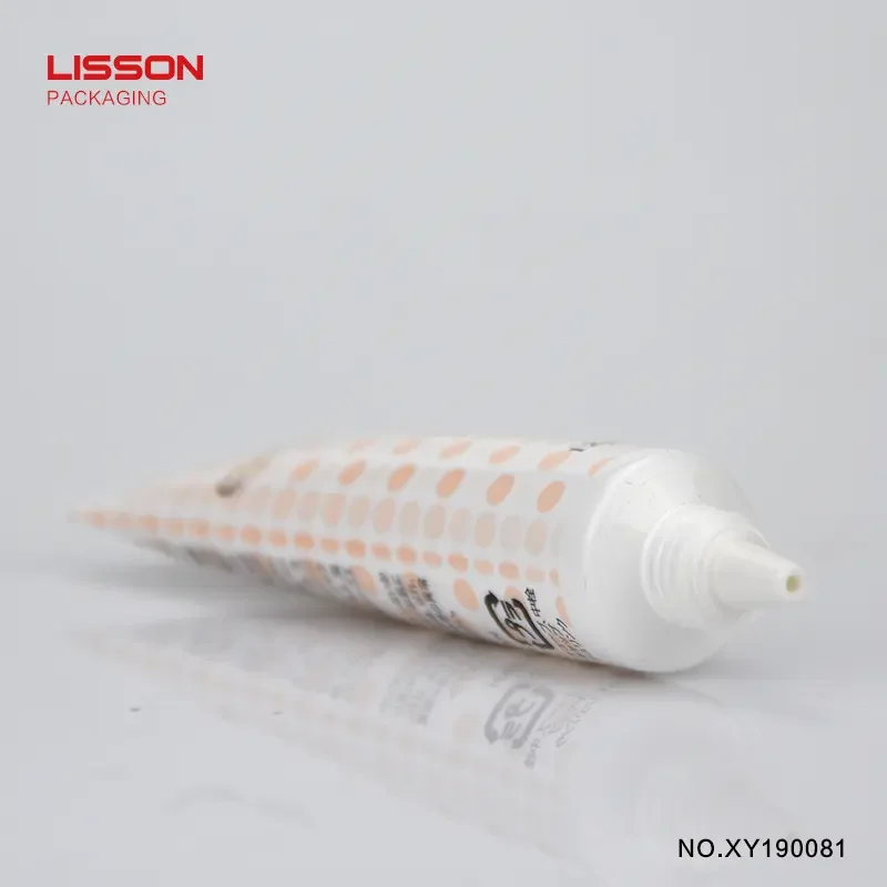 Competitive Price Eco Friendly Empty Plastic Cosmetic Cream Skincare Packaging Soft Tube Cosmetic With Nozzle