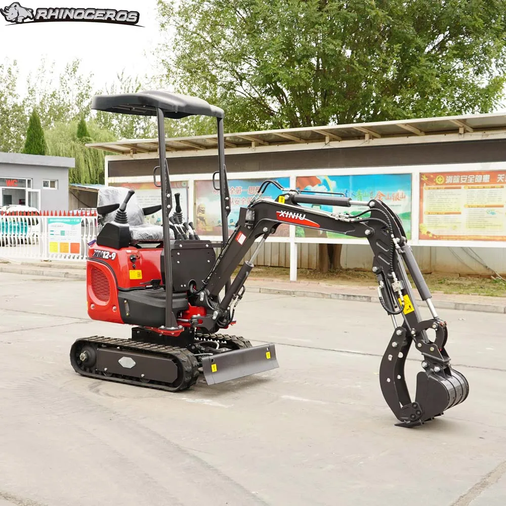 Rhino Irene XN12-9 Crawler Excavator with Cummins Engine Hydac Hydraulic Cylinder and Reliable Gear for Home Use