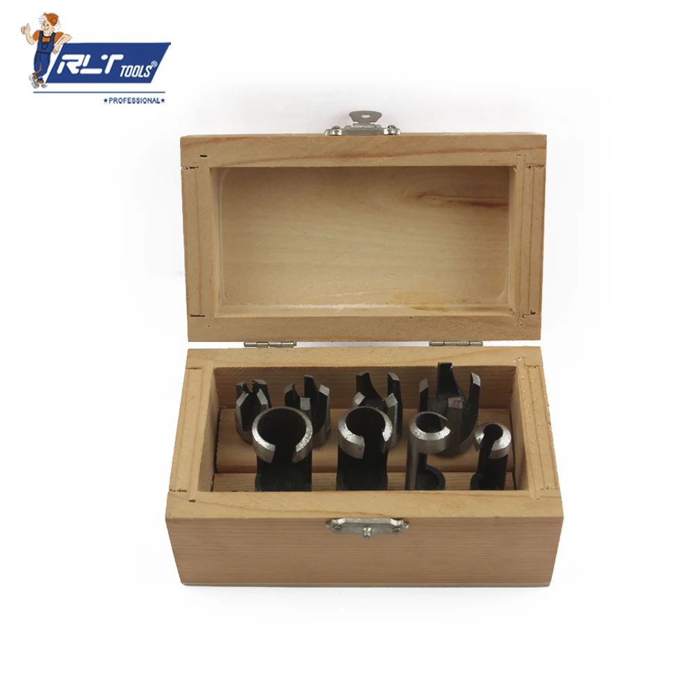 Rlt Tools Hot sale 8pcs/set Nickel Clad Drill Bits Set Hss Annular Cutter Bit  For Cutting Steel