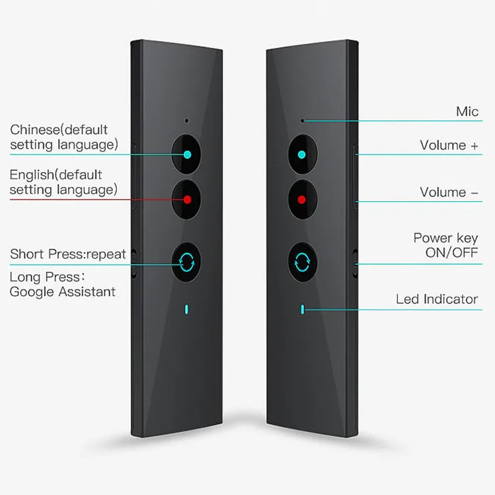 Handheld voice translator simultaneous translation instant translator with APP online customized available