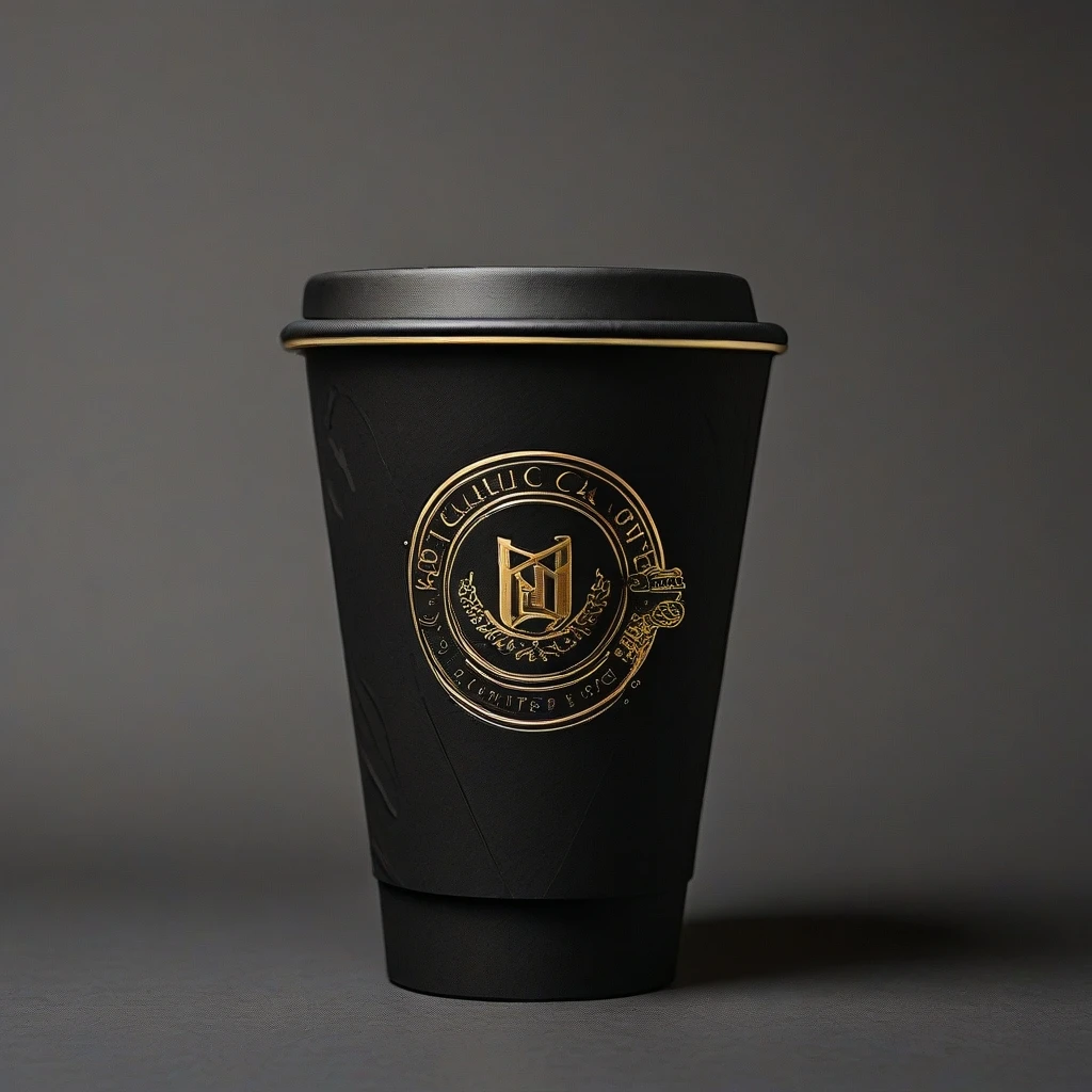 Chinese manufacturers wholesale disposable customizable hot gold black paper cups for hot coffee