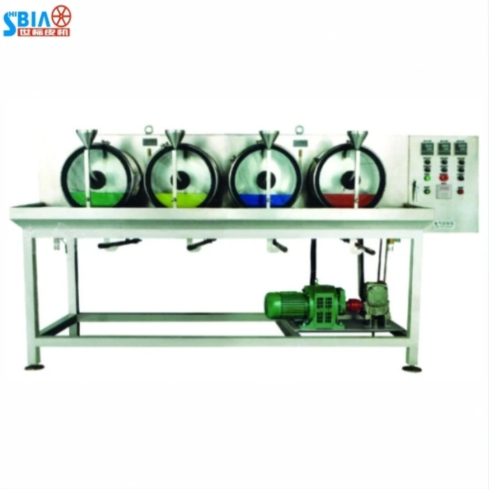 
GB lab dyeing leather stainless steel inox drum 