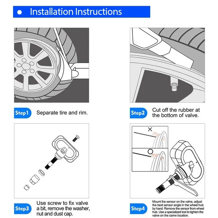 TPMS sensor RDE004 315Mhz car tires tpms 4D0907275D 36118378681 0008223406 for Audi A6 Allroad BMW 3 series Mercedes Benz E-Clas