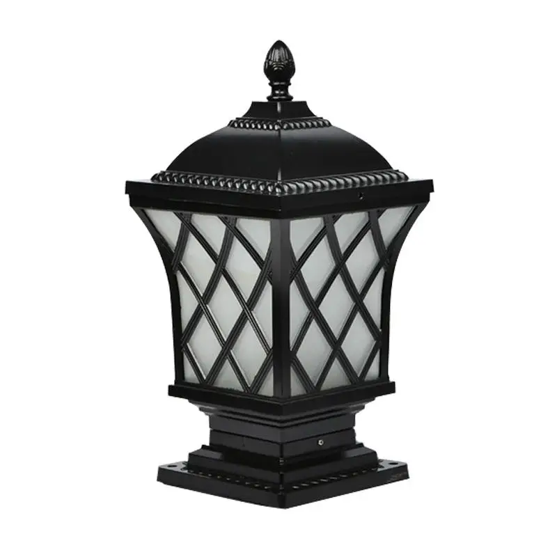 Great value outdoor smart solar powered bollard waterproof outdoor led solar garden light