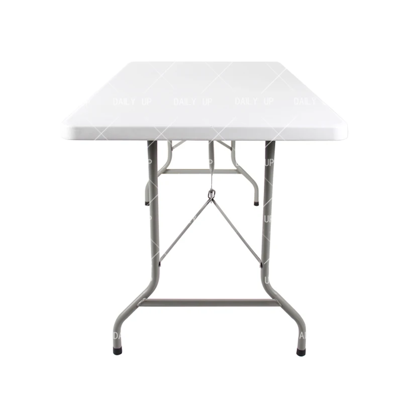 Portable Suitcase Picnic Table for Camping Blow Molding Plastic Outdoor Table And Chairs Rectangle Plastic Folding Table