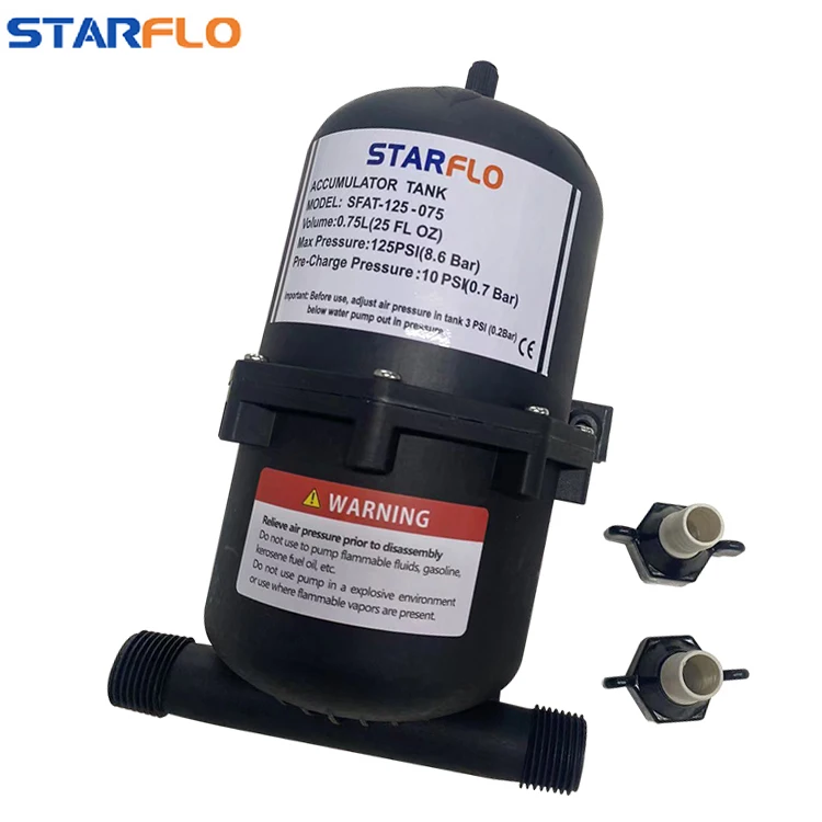 STARFLO 125PSI 12 В dc 0 75 л Аккумулятор давления воды в баке контроля расхода караван аккумулятор для морских судов