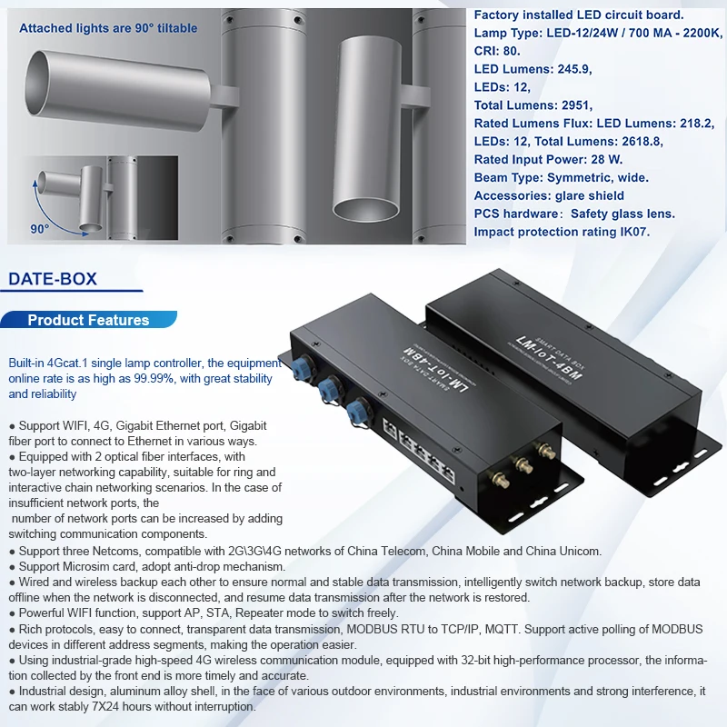 Bosun Factory Price Smart System Control With CCTV Camera LED Secreen Outdoor Lighting Pole Smart Remote Lights Pole