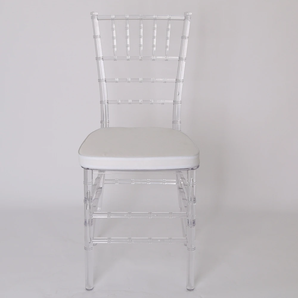 Gold Sillas Tifany Wedding Event Party Resin Plastic Chiavari Chairs