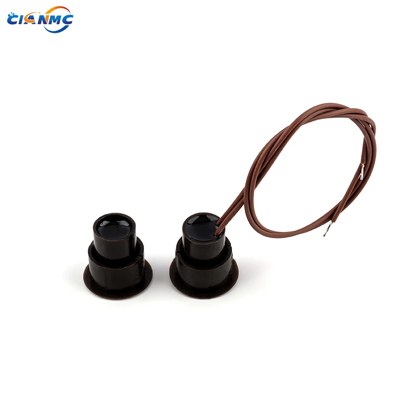 White/Black ABS Housing Normally Open/Closed Wired Magnetic Door Alarm Reed Switch With Cable On Request