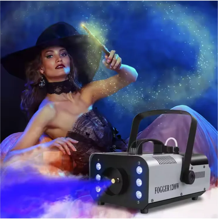 1200W Stage Light Fog Machine,Stage Light Smoke Haze Generator,Remote Controlled Stage Effect Equipment