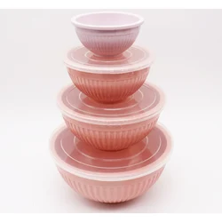 Cheap design custom wholesale High quality plastic food grade melamine mixing storage kid bowl set