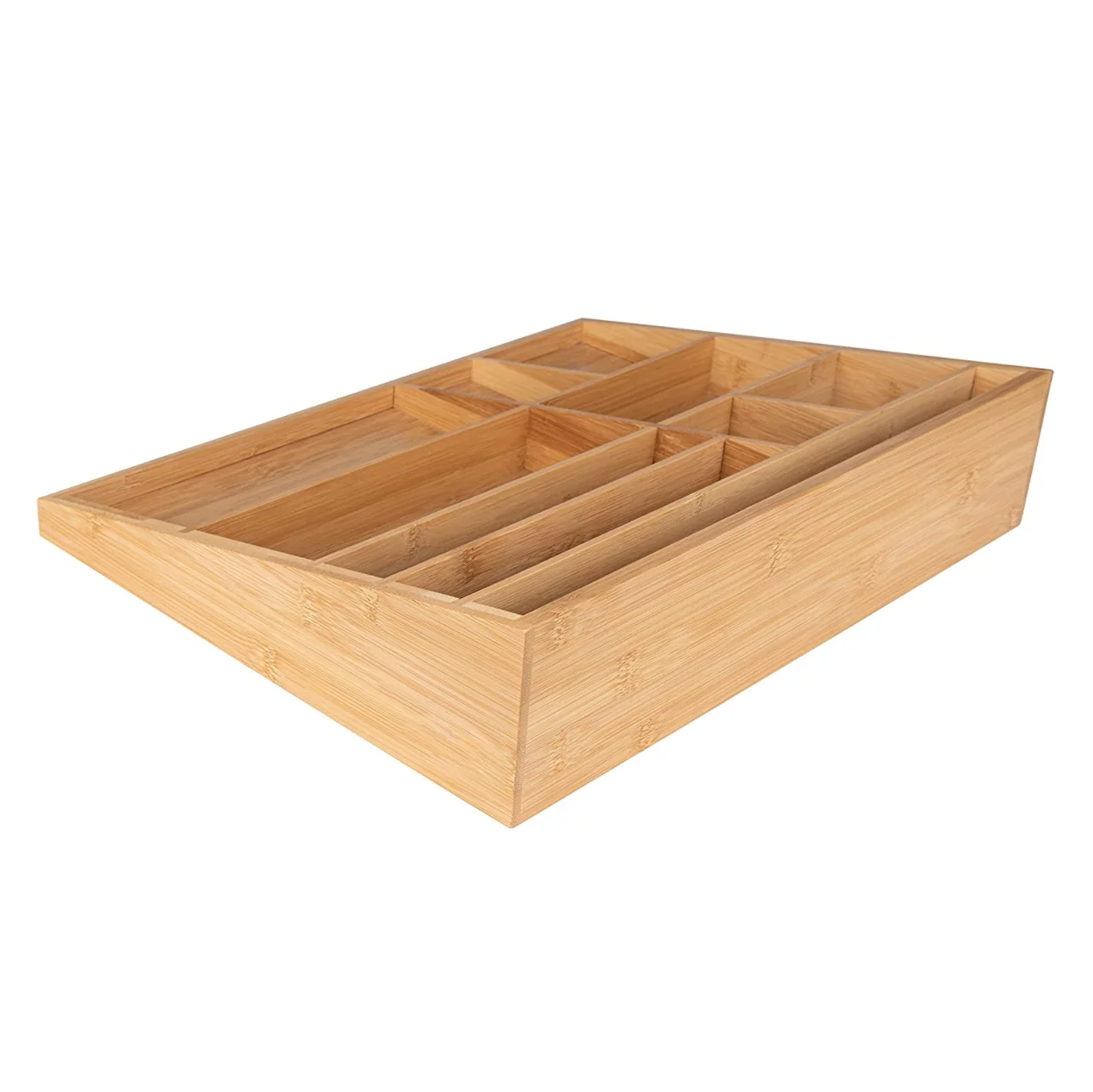 Многофункциональный бамбуковый органайзер для канцелярских принадлежностей