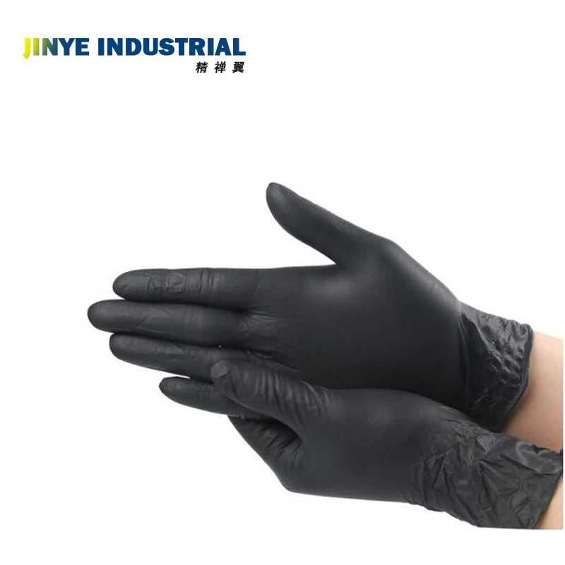 Manufacturers Tattoo Beauty Make up Powder Free Nitrile Black Gloves