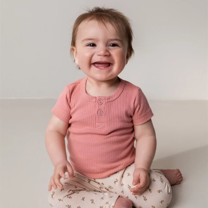 Girls Pajamas Long Sleeve Family Pajama Set Cotton Fat Girls Cotton Pajama Tops Casual