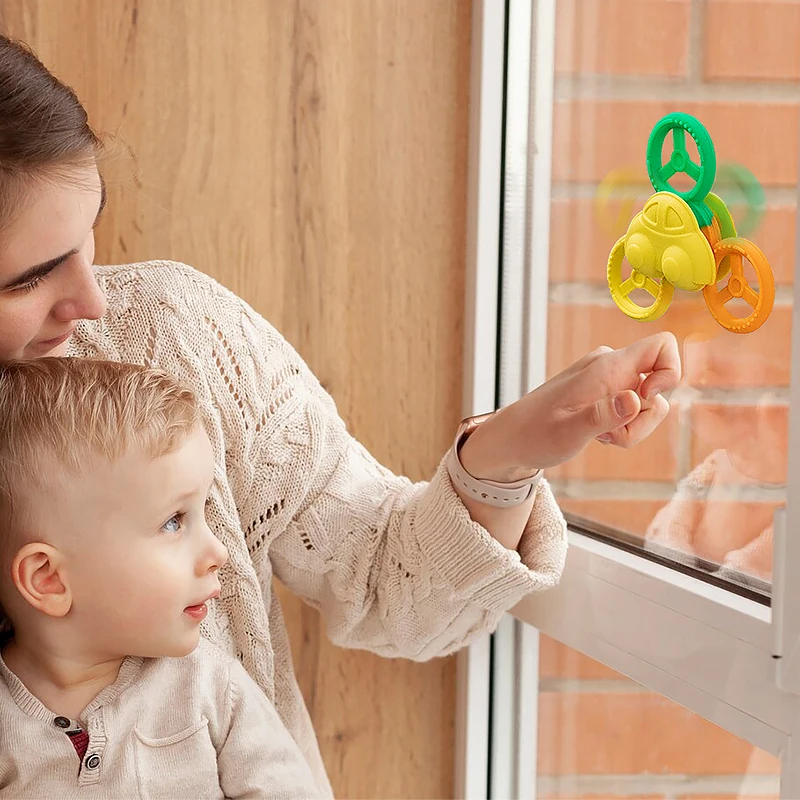 Wholesale Custom silicone revolving teething Toys Eco Friendly Baby Teether Bpa Free  food grade Silicone Baby Teething Toys