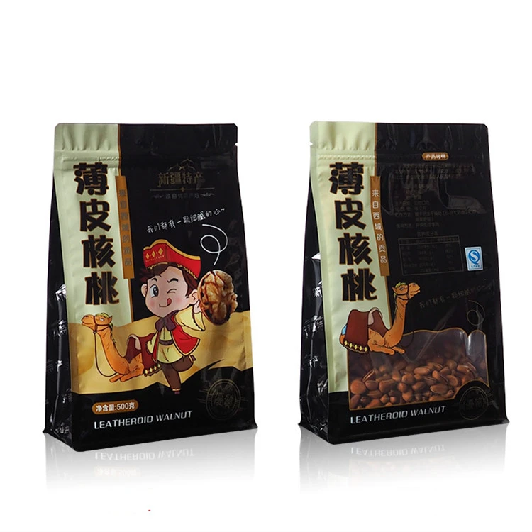 
hot sale facotry price standing doypack custom gold laminated bags for food with zipper 