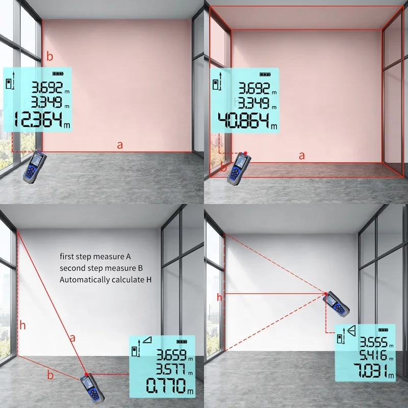 70M Laser Rangefinder  Handheld High-precision Laser Measure infrared Measuring Distance Meter Electronic Ruler