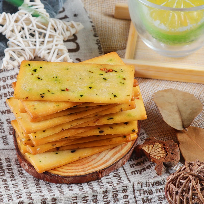 Wholesale Custom Private Label Halal 10 Snack Vegetable Thin Digestive Cracker Biscuit From China