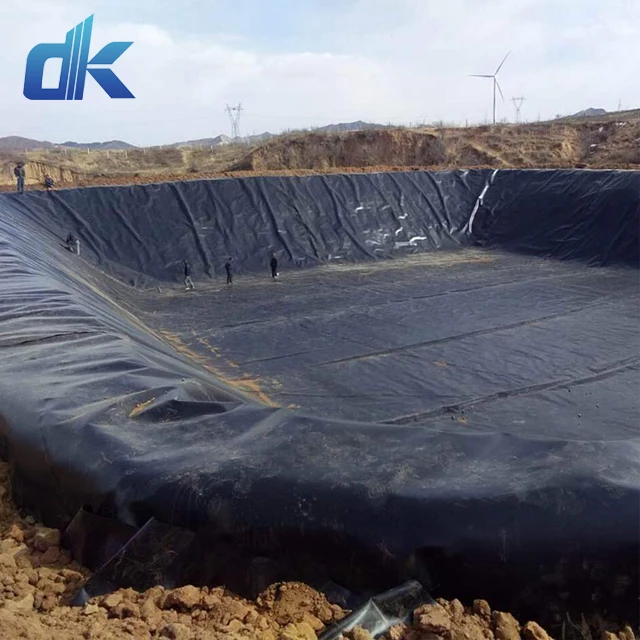 0.5mm 0.75mm 1mm Fish Farm Pond Liner Waterproof HDPE Geomembranas tarpaulin fish tank liners