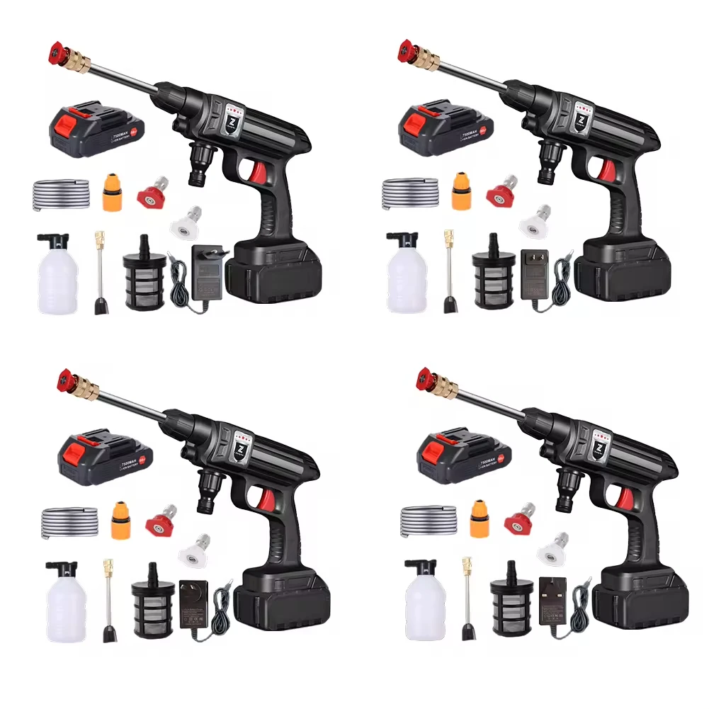 Battery Electric Powered High Pressure Pump Car Washer Price Automatic Cordless Washing Water Spray Gun Auto Wash Machine