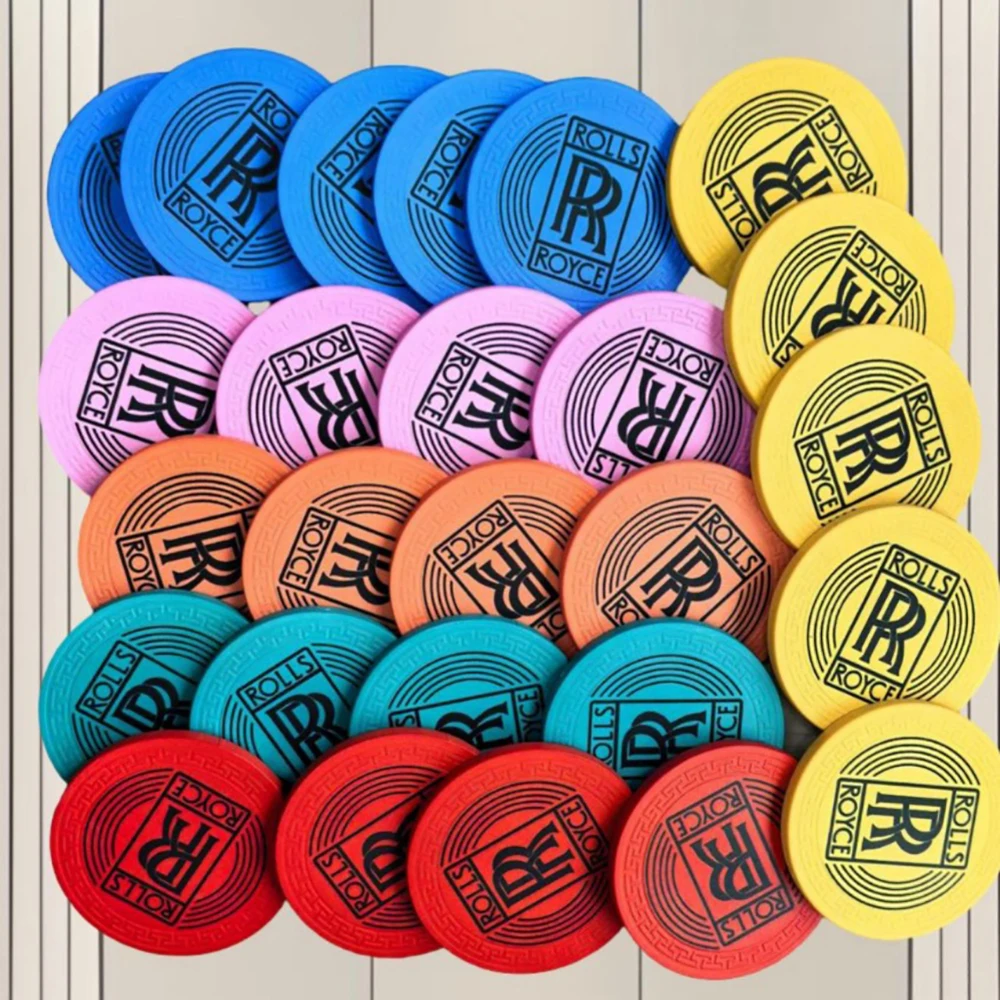 Double RR 43mm 12g Ceramic chips set with embossed pattern poker chip