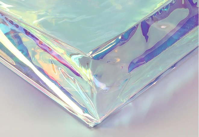 Customized Logo Cheap Fashion Sustainable Recycled Waterproof Pvc Rpet Tote Bag Pvc Zipper Toiletry Bag