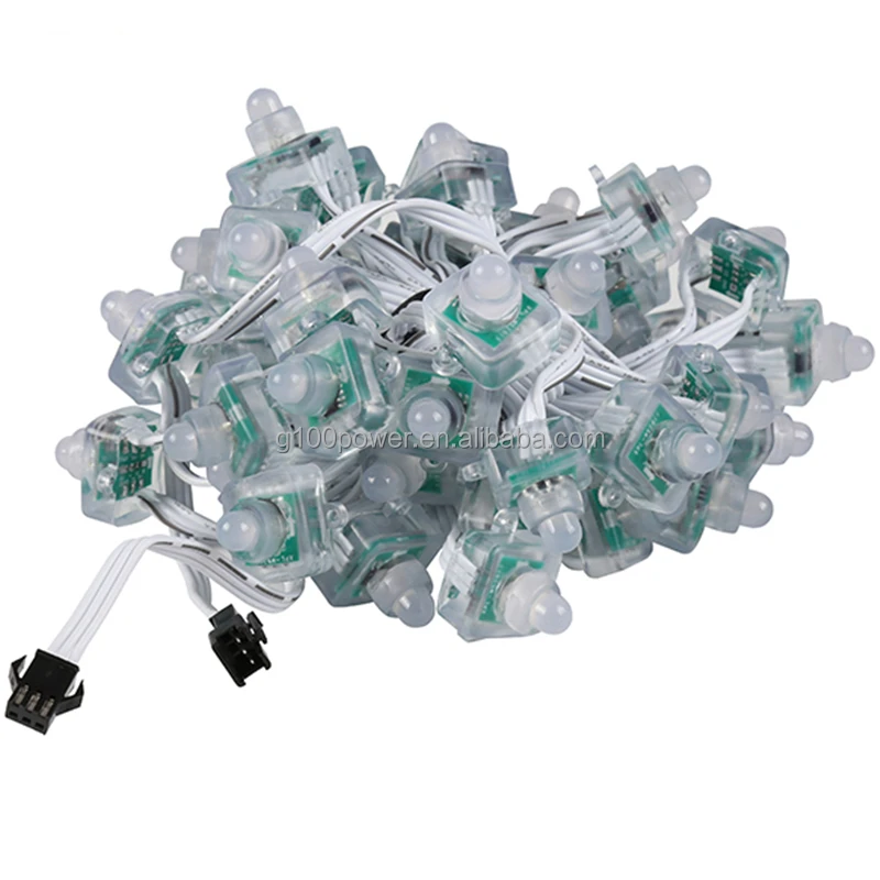 12mm WS2811 Full Color Square Pixel LED Module Lighting Chain Permanent Christmas Lights for Home and Business