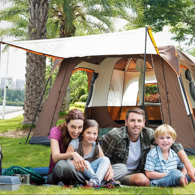 Cheap price two layer tent for family fun waterproof 2 room camping outdoor tents