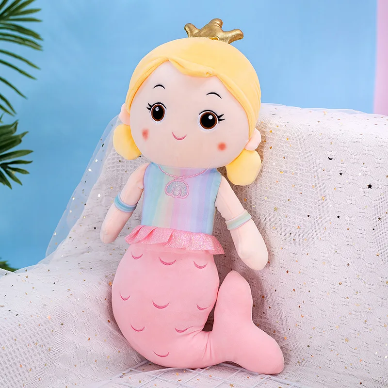 Hot sale Soft Lovely Fish Tail Toy Princess Doll Mermaid Plush Pillow Presents for Kids