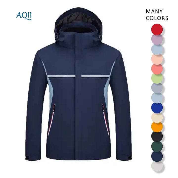 Spot wholesale outdoor  jacket  lovers detachable storm jacket 3-in-1 windproof  waterproof  jacket