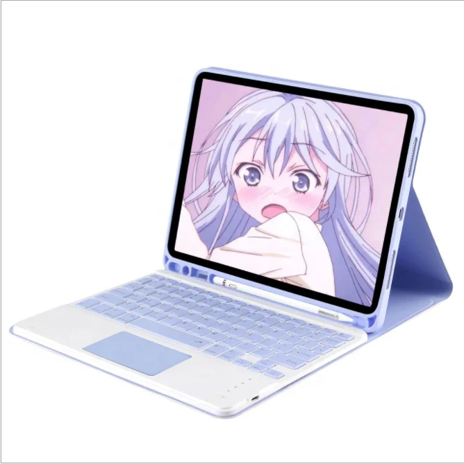 10.1 inch tablet case keyboard detachable wireless touch pad mouse combo for ipad samsung tab