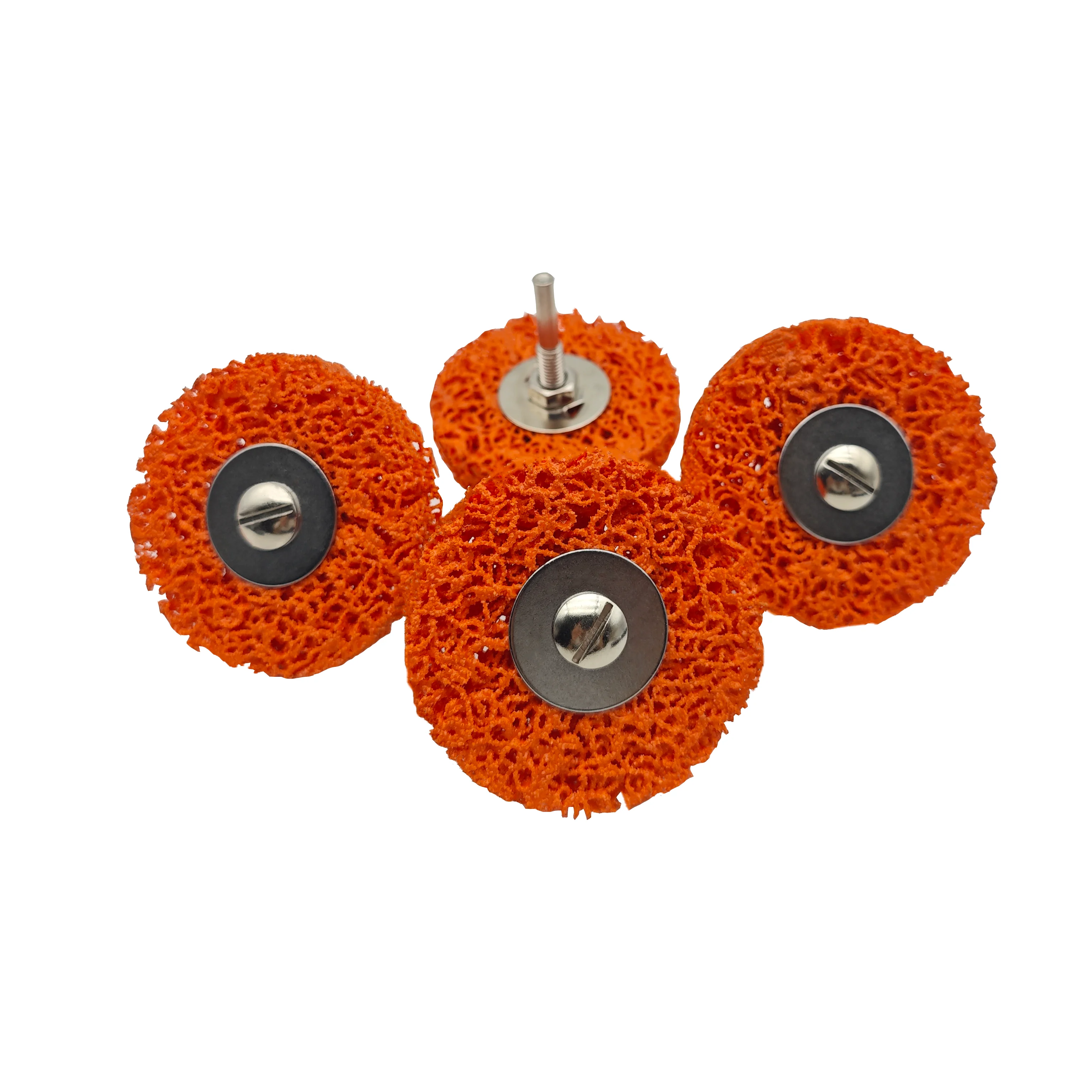 3 inch Purple/Orange/Black/Blue Cleaning Strip Disc Shaft Stripping Wheel Strip Discs for Die Grinder, Rust Paint Glue Removal