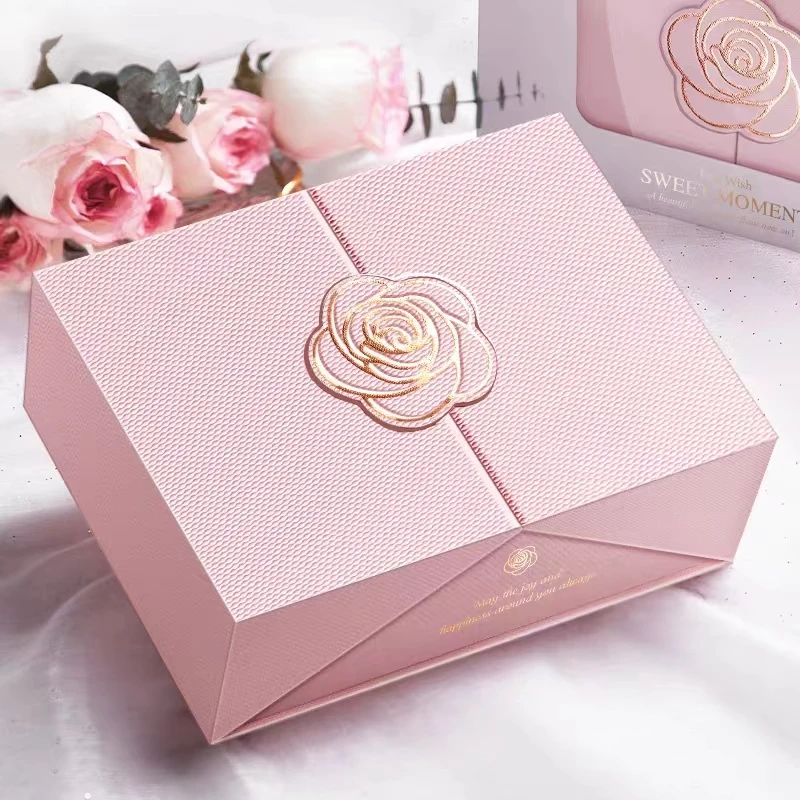Luxury Design Double Opening Gift Box Perfume Cosmetic Set Packaging with Magnetic Closure Custom Logo Mystery Packaging Box