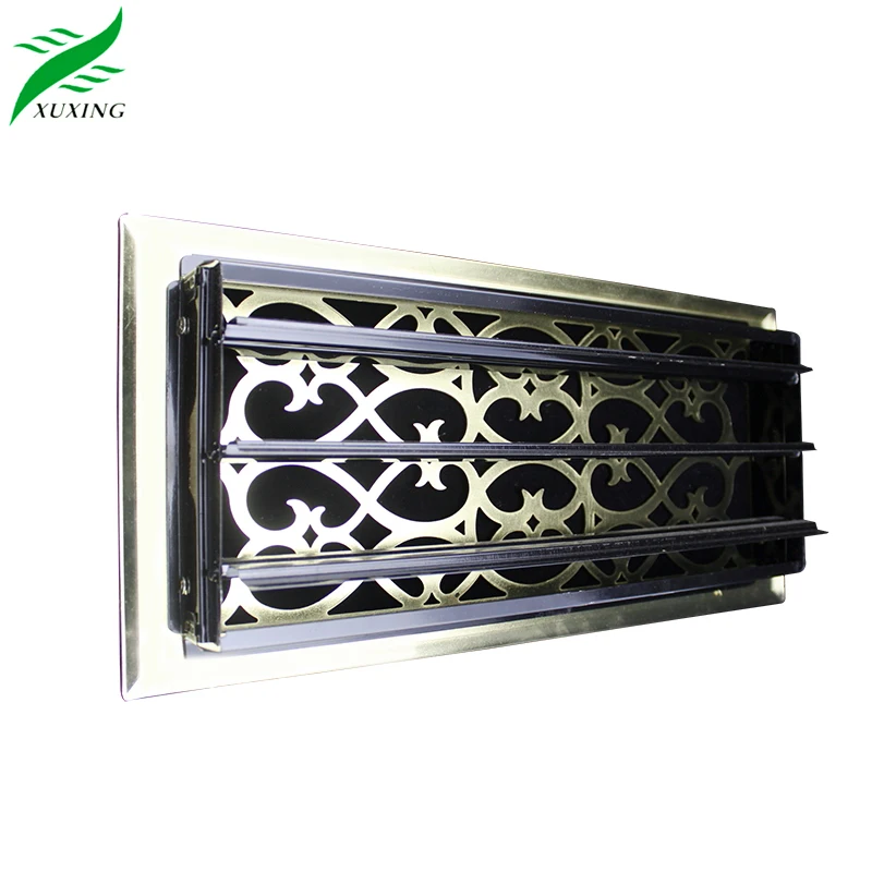 HVAC system Decorative Metal Victorian design floor register ventilation grilles