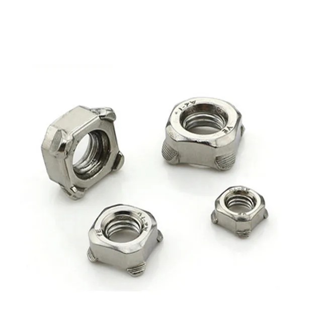 DIN928 M6 M8 carbon steel square insert weld locking M4 projection spot nut with bolt