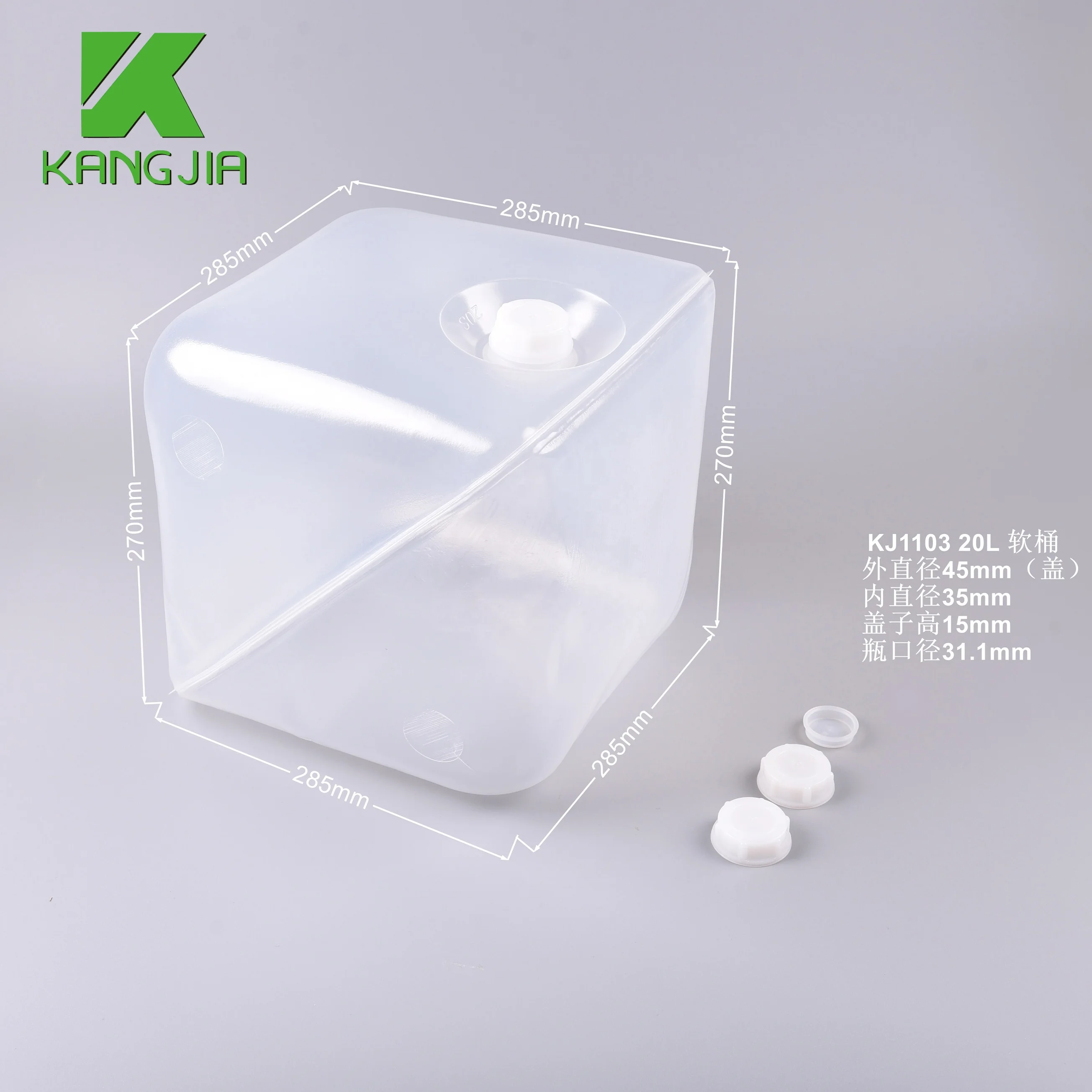 20L  LDPE Container 5 gallon bucket with lid plastic barrel for reagents