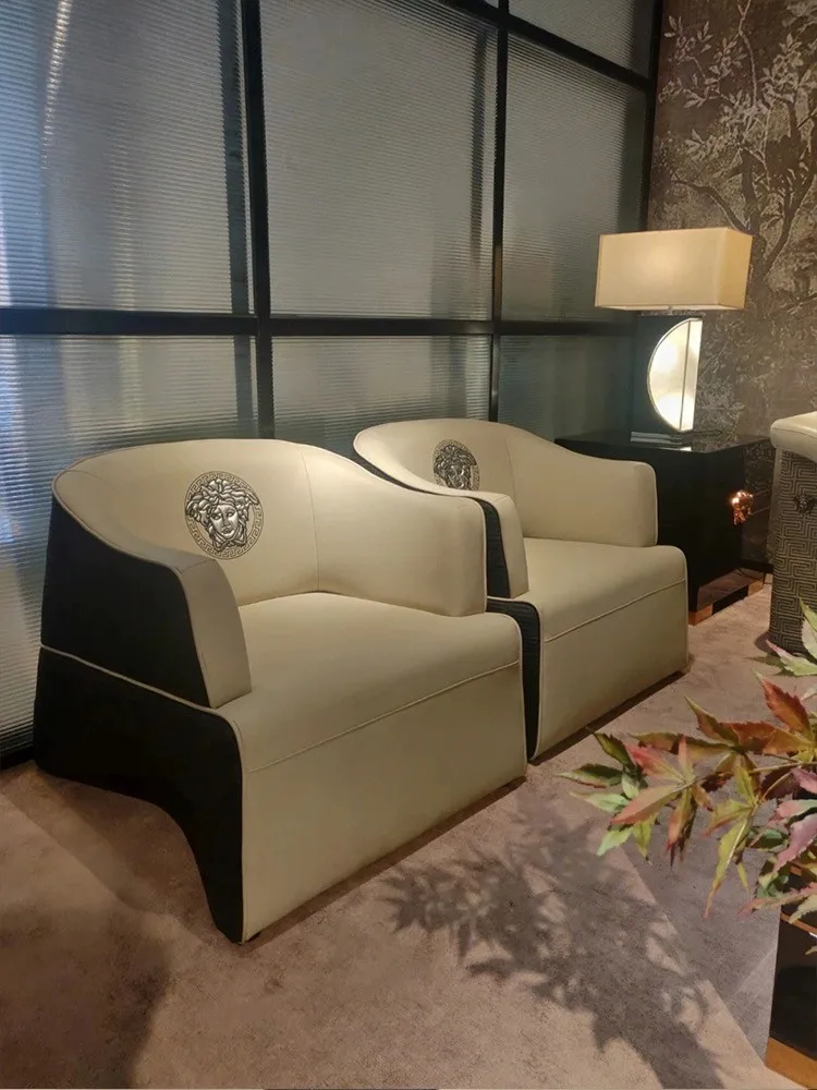 JK Office Furniture Leather Office sofa Set 1+1+3 General Use Sofa For Office Manager Room