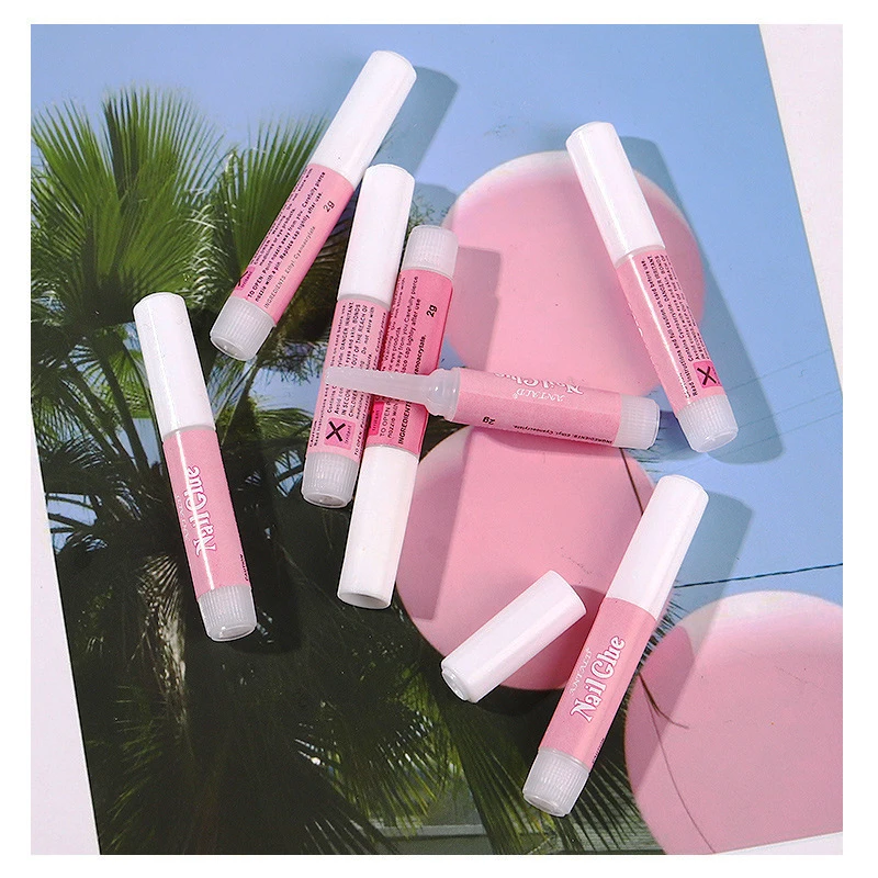 Best Price Acrylic Artificial Press On Nail Tips Glue Mini Pink Bond 2g Nail Glue Bulk Gel For Nails