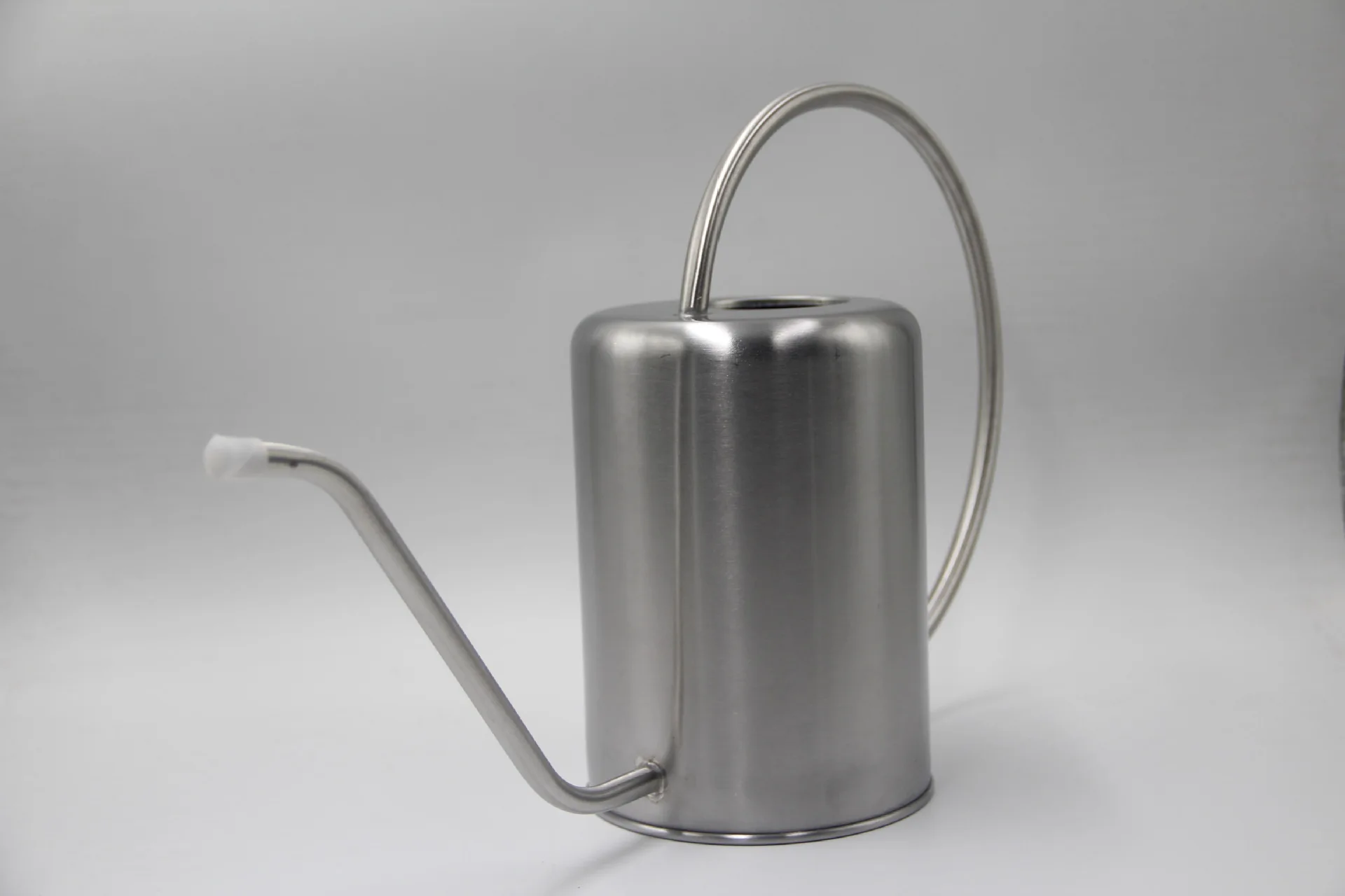 2L Litre Stainless Steel Metal Watering Can Modern Style Indoor Watering Pot with Handle and Long Spout