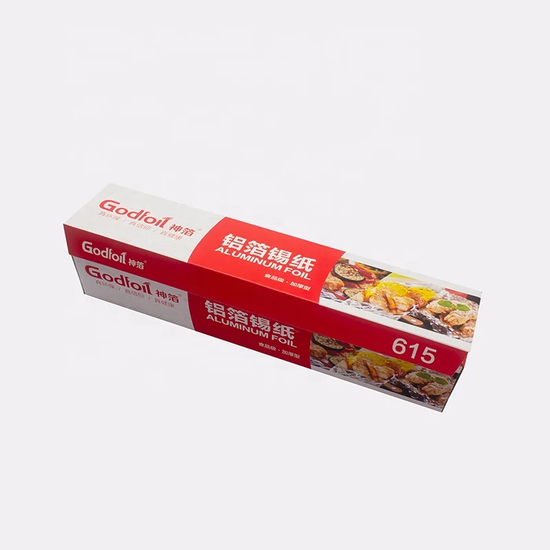 Customized length 10m15m30m50m100m300m High strength food grade kitchen aluminum foil roll
