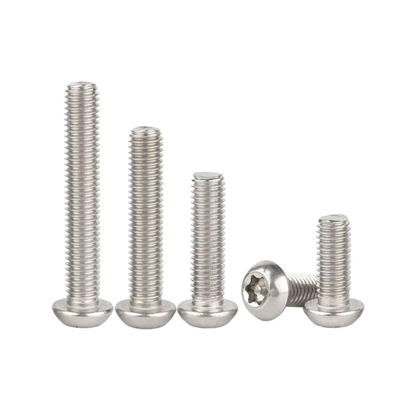 ANSI/ASME B18.3BT Torx Drive Button Head Machine Screw with Pin Stainless Steel Pin Screw