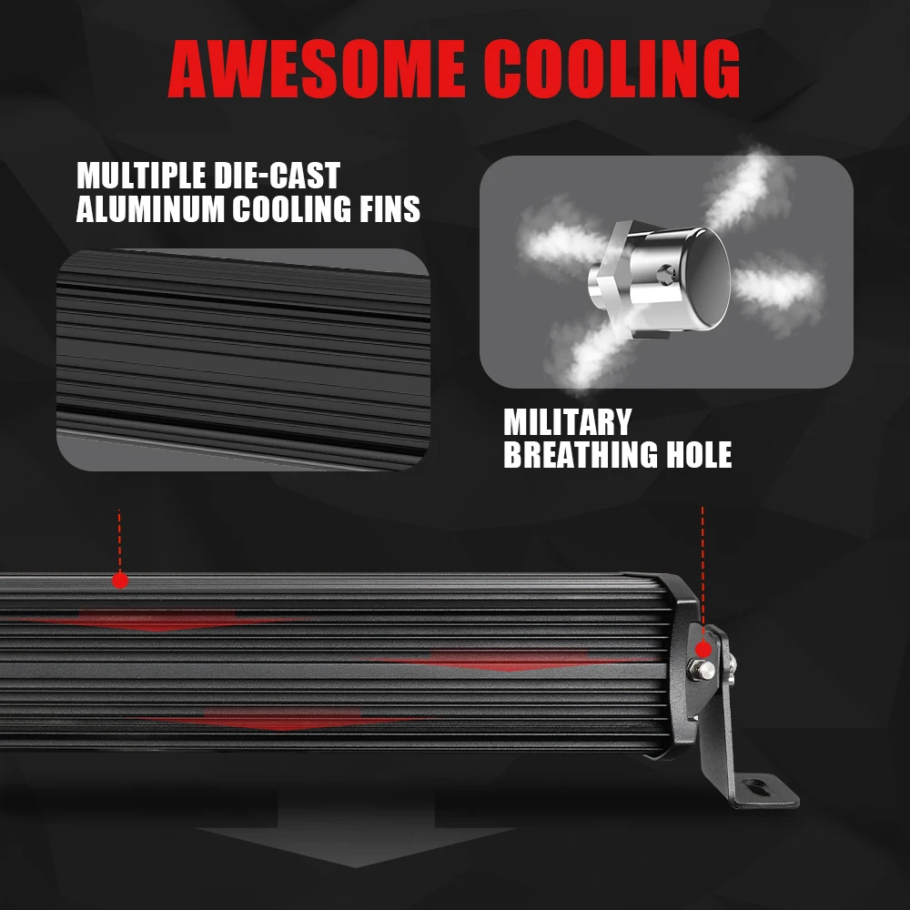 Super Bright 12900lm Automotive Truck Roof Spot 22inch 32inch 42inch 52inch 4x4 Offroad Led Light Bar