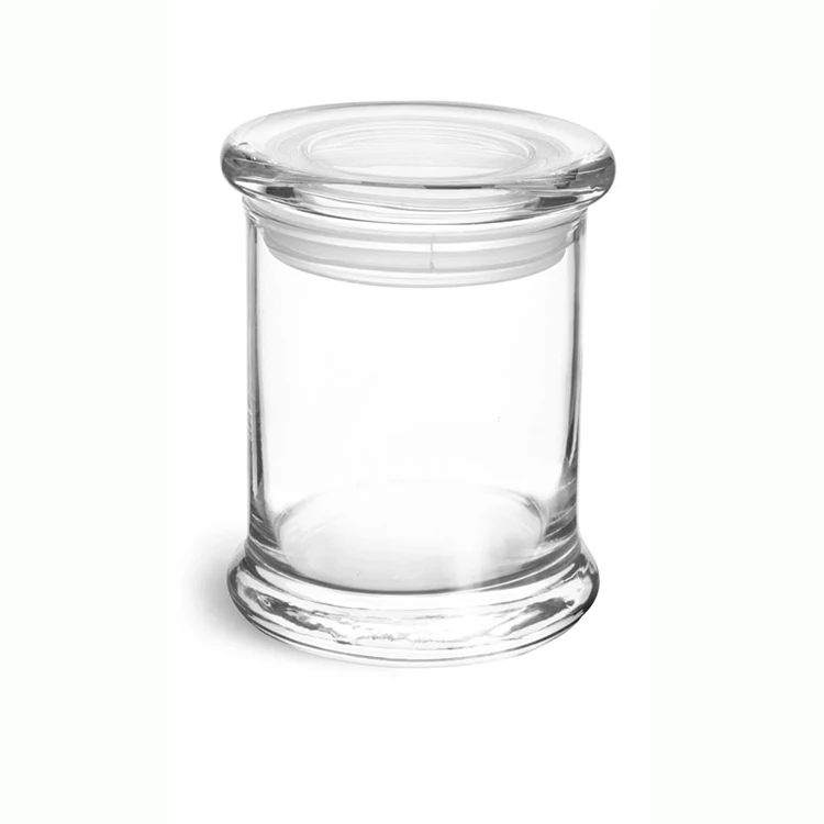 2oz 7oz 12oz Glass Candy Storage Container Candle Jars with