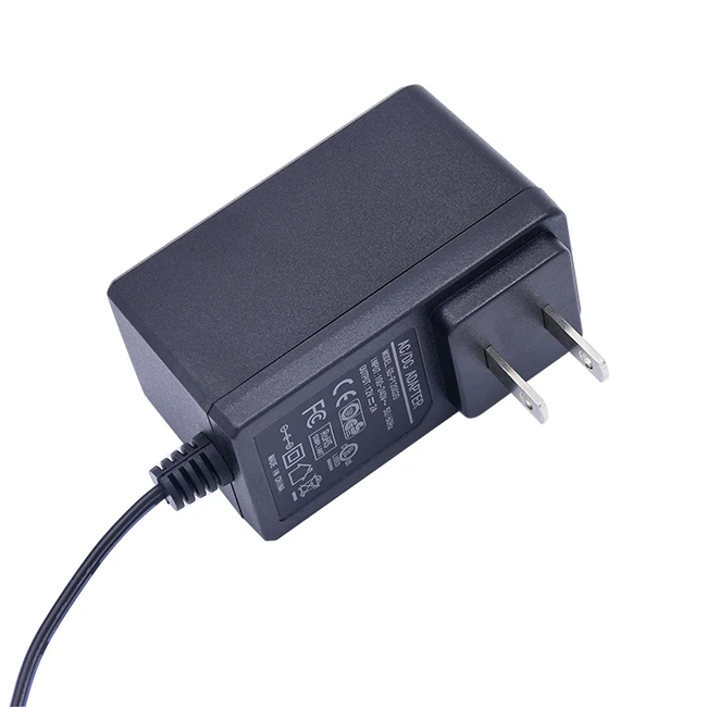 Free logo print US dc ac 12V 1A 12V 2A  plug adapter converter US travel adaptor